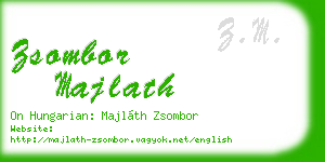 zsombor majlath business card