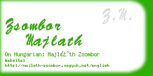 zsombor majlath business card